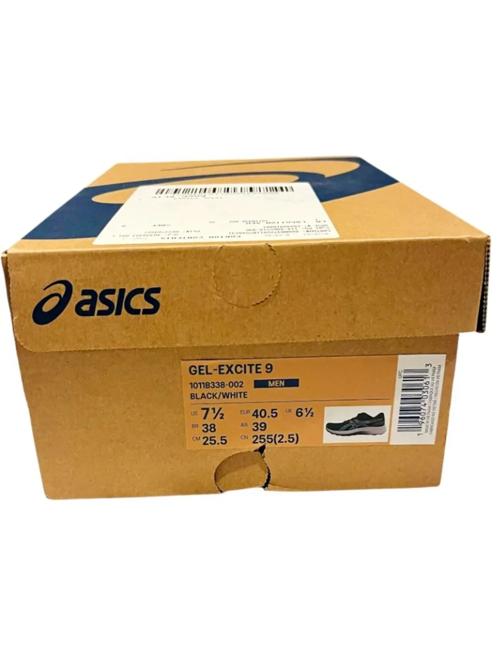 Asics Gel-Excite 9 Shoes - Black & White - Men's Size 7.5 - Picture 3 of 9